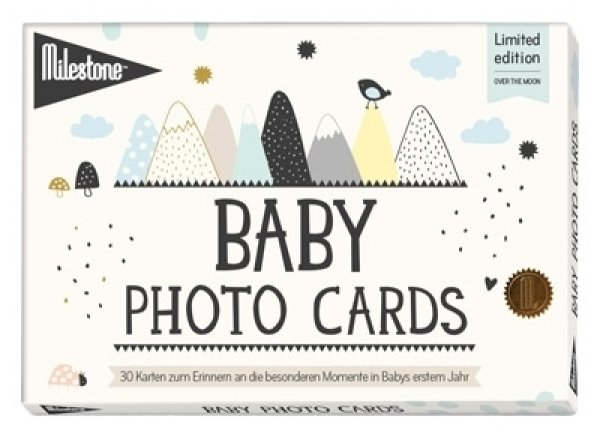Baby Photo Cards von Milestone™- Over the moon - deutsche Version - LIMITED EDITION - Fotokarten